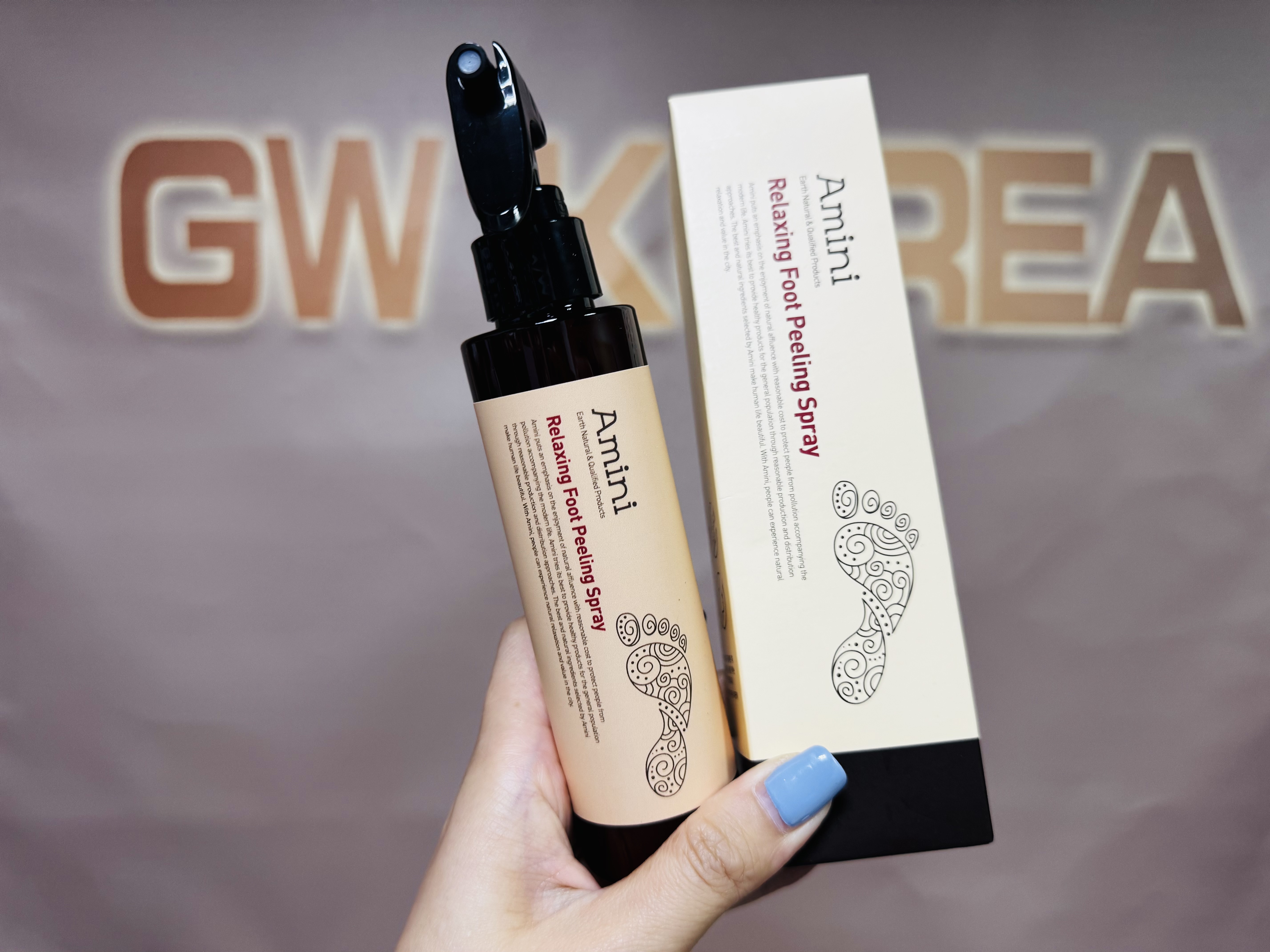 Amini頂級足部舒緩去角質噴霧150ml