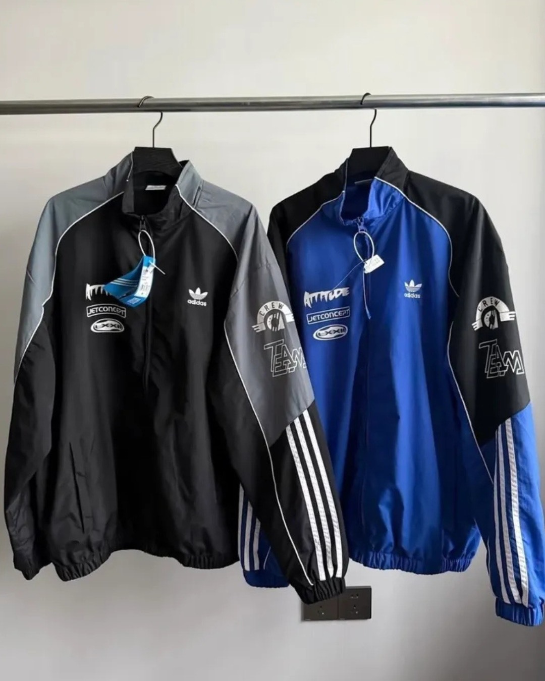 【逢甲 FUZZY】adidas originals ADICOLOR SS24 MOTORCORE WOVEN JACKET 賽車外套 防風 夾克 JL8406 JL8408