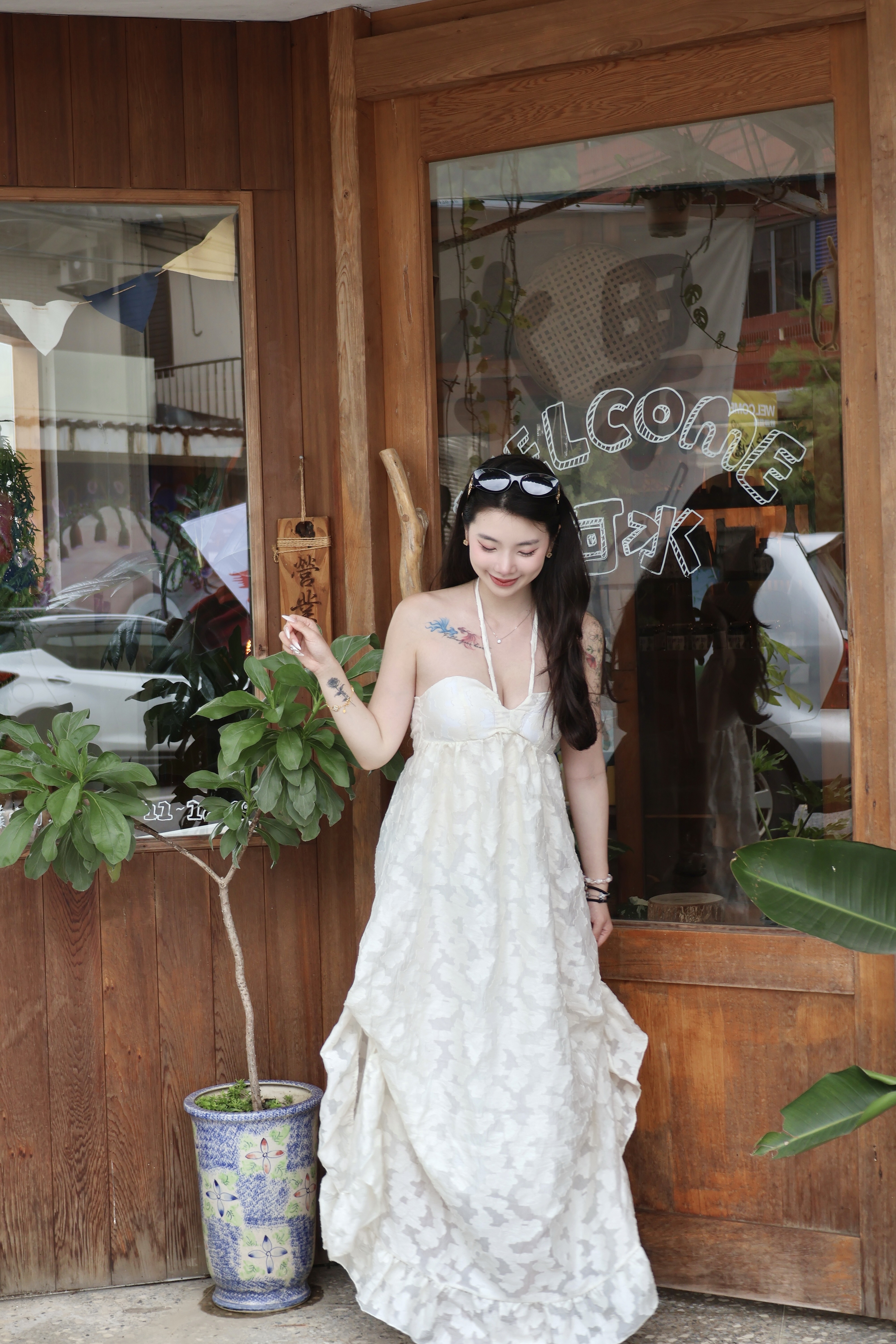 度假風🏖️溫柔掛脖長洋