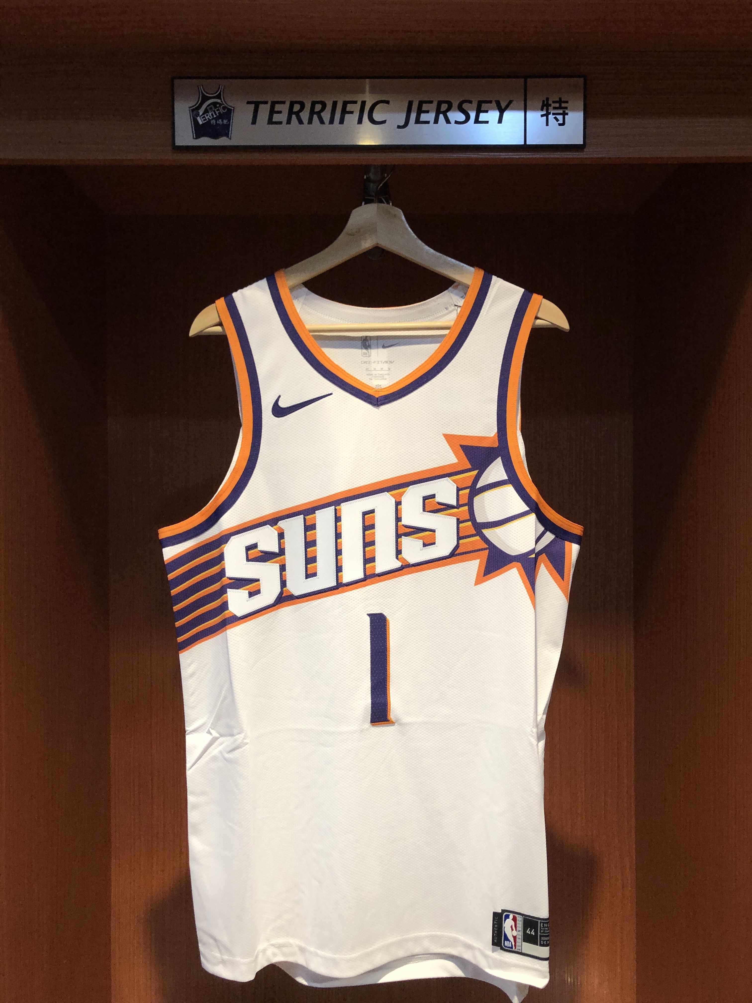 NBA球衣 Devin Booker 鳳凰城太陽白 Association Nike Authentic 球員版 電繡 全新