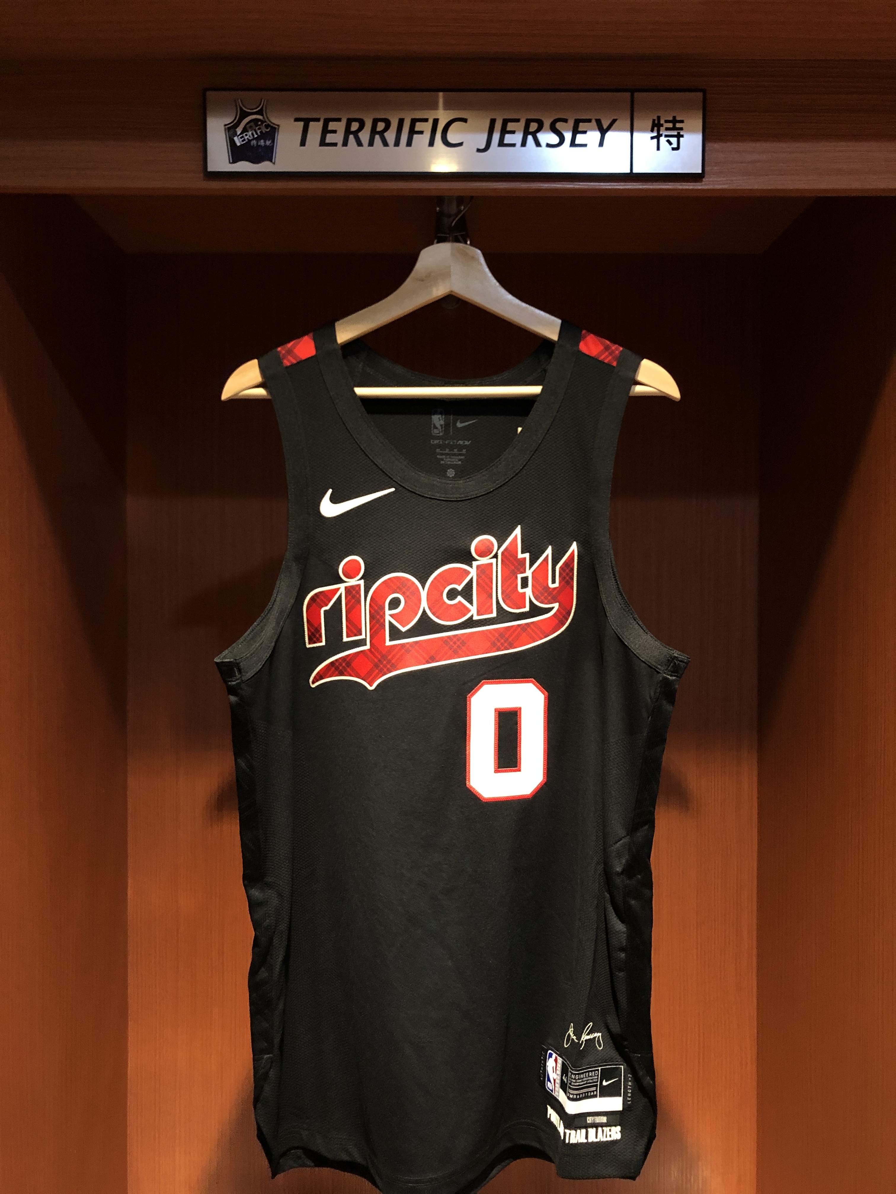 NBA球衣 Damian Lillard 波特蘭拓荒者城市 City Nike Authentic 球員版 電繡 全新