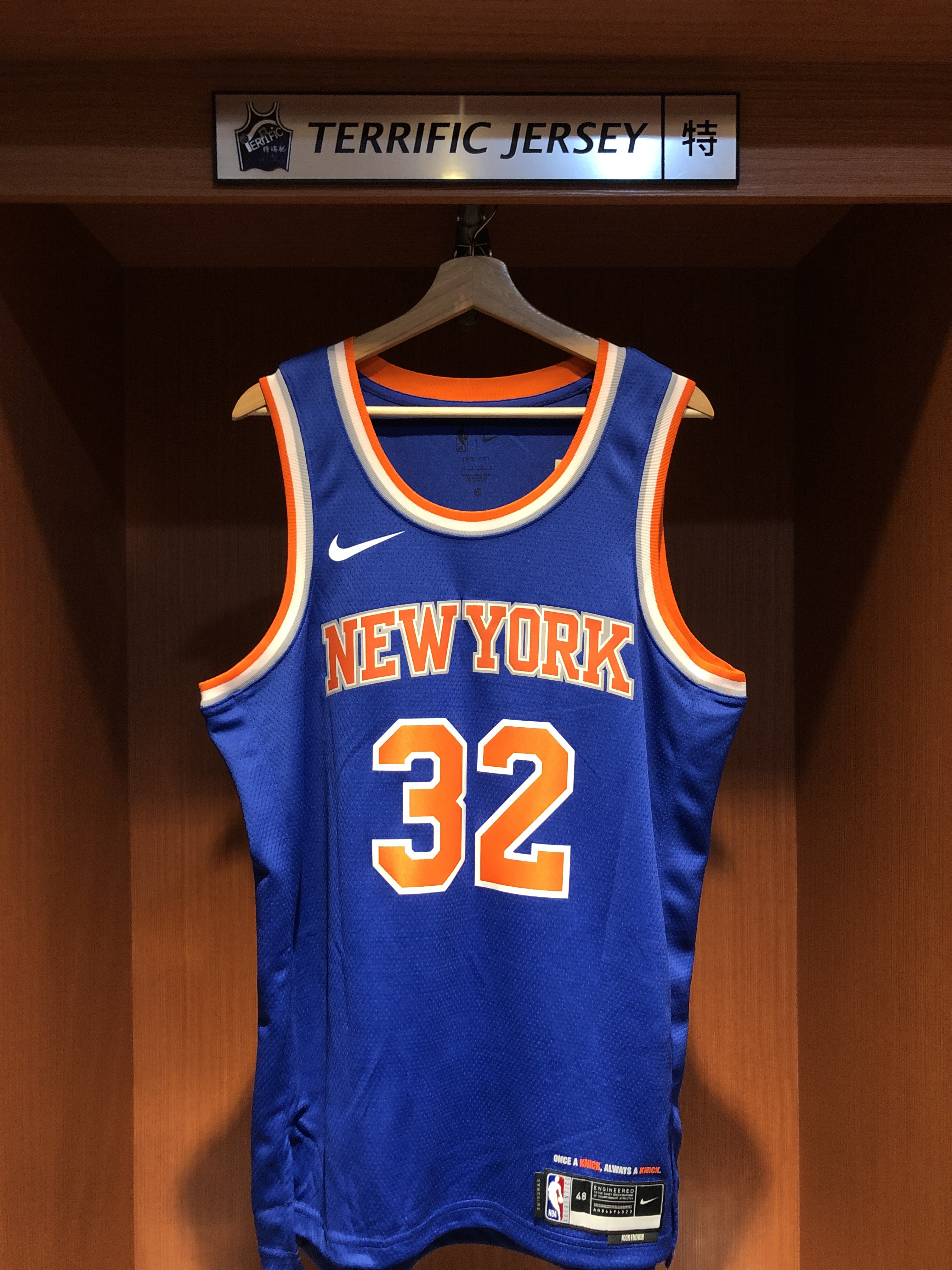 NBA球衣 Karl-Anthony Towns 紐約尼克藍 Icon Nike Swingman 球迷版 熱轉印 全新