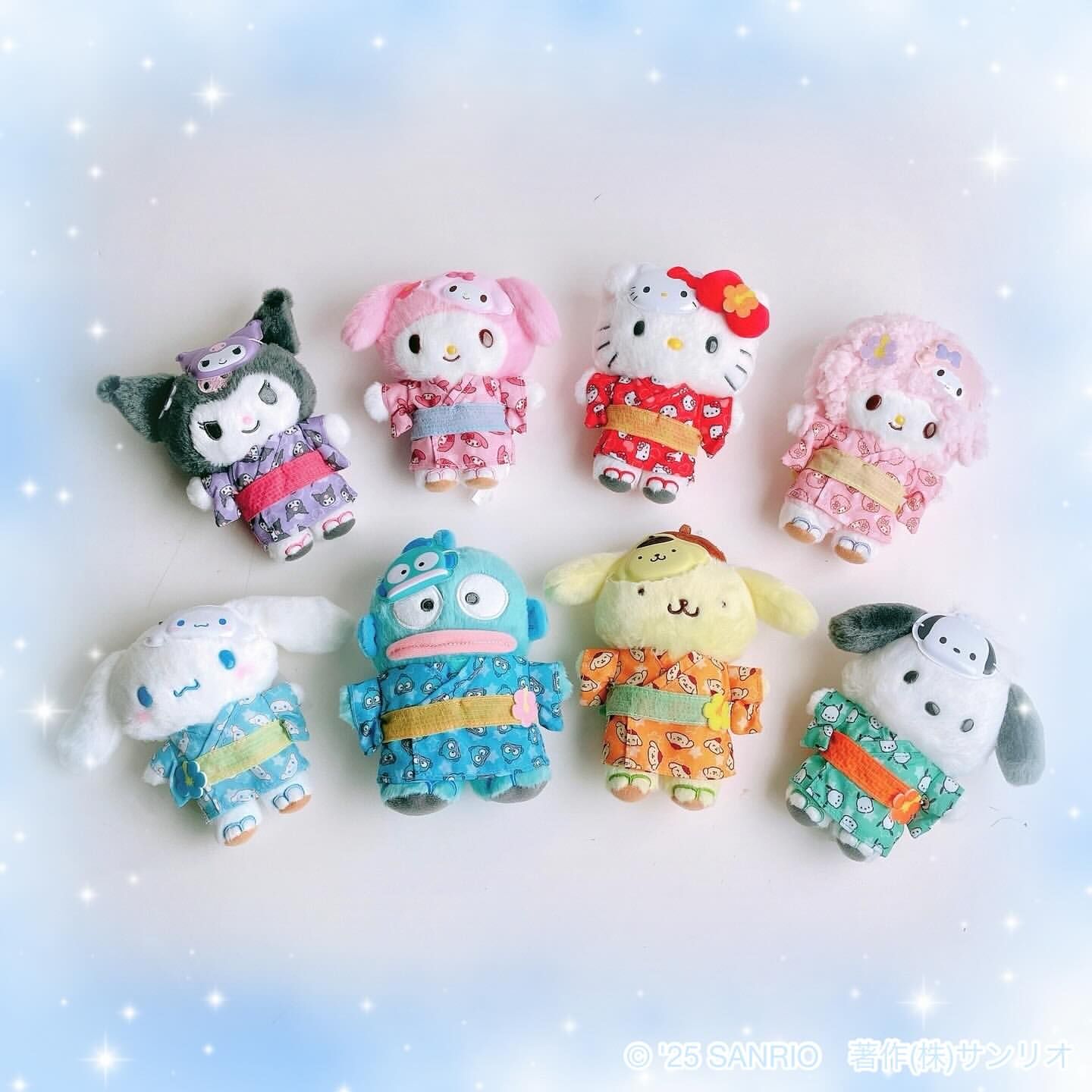 現貨┃日本 SANRIO 三麗鷗 浴衣 小面具  KITTY 大耳狗 布丁狗 人魚漢頓 吊飾