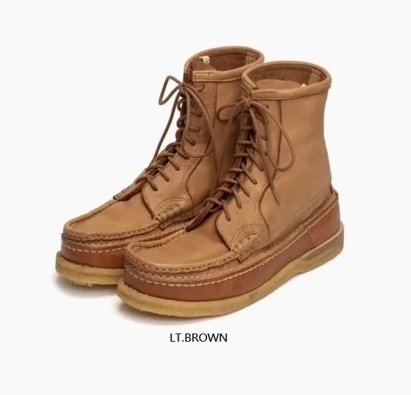 LAST PCS: VISVIM CHEEKAG-FOLK - LT.BROWN SIZE 9 PRE ORDER ITEM (預訂中)