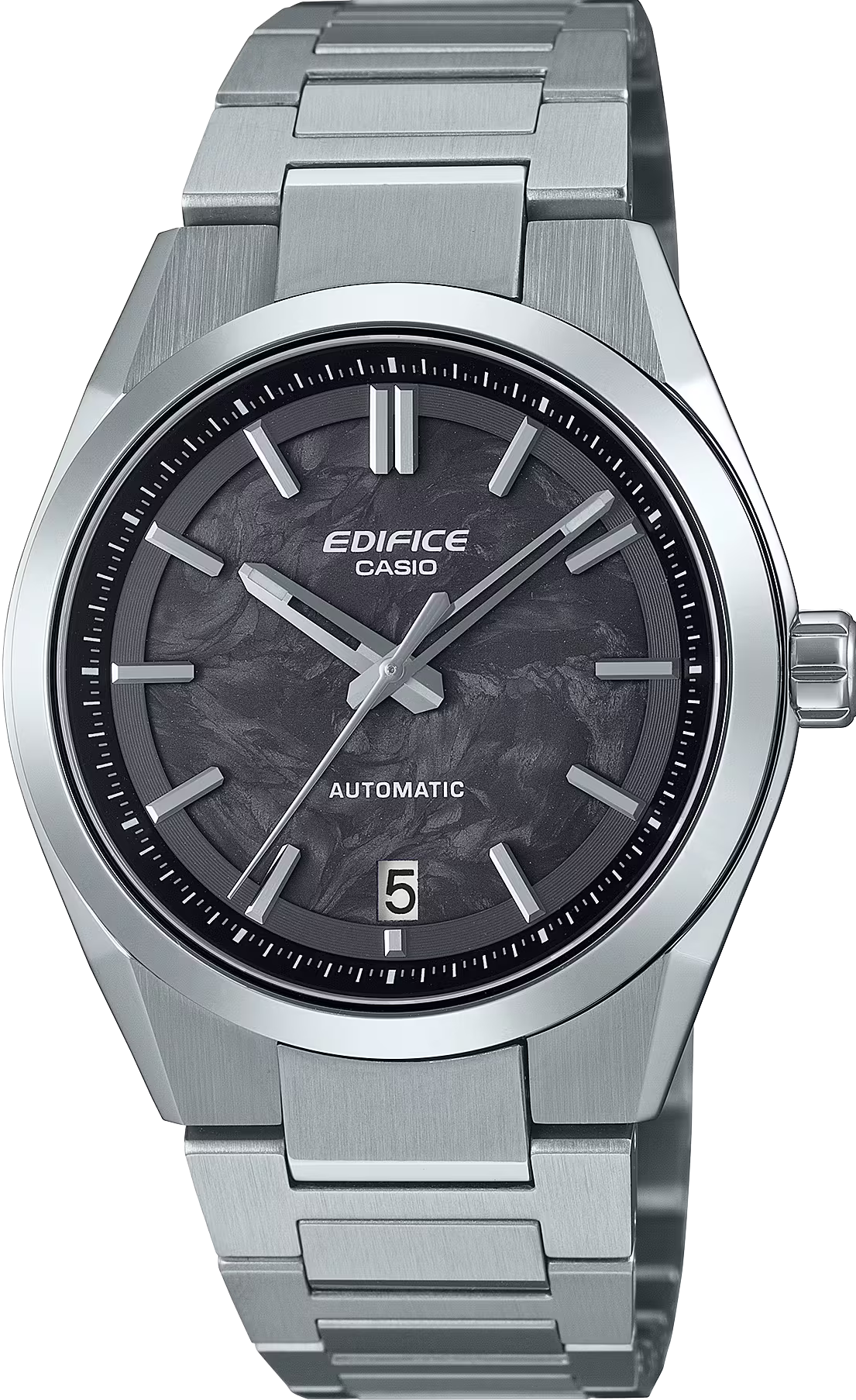 萬年鐘錶 - CASIO EDIFICE 系列 賽車系列鍛造碳面盤大三針機械男錶  EFK-100CD-1A 錶徑 : 39MM