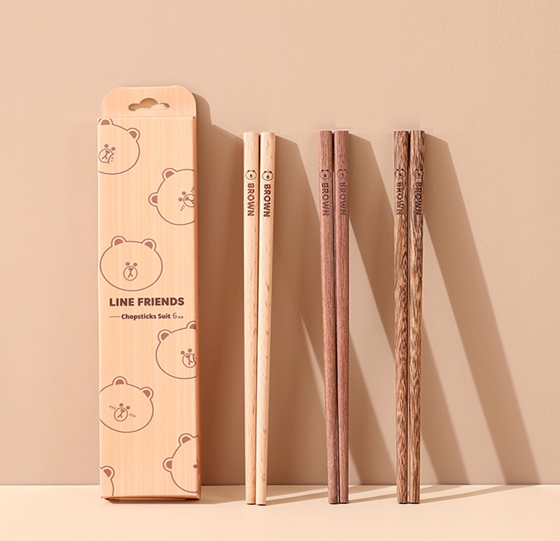 LINE FRIENDS - 6P木筷子