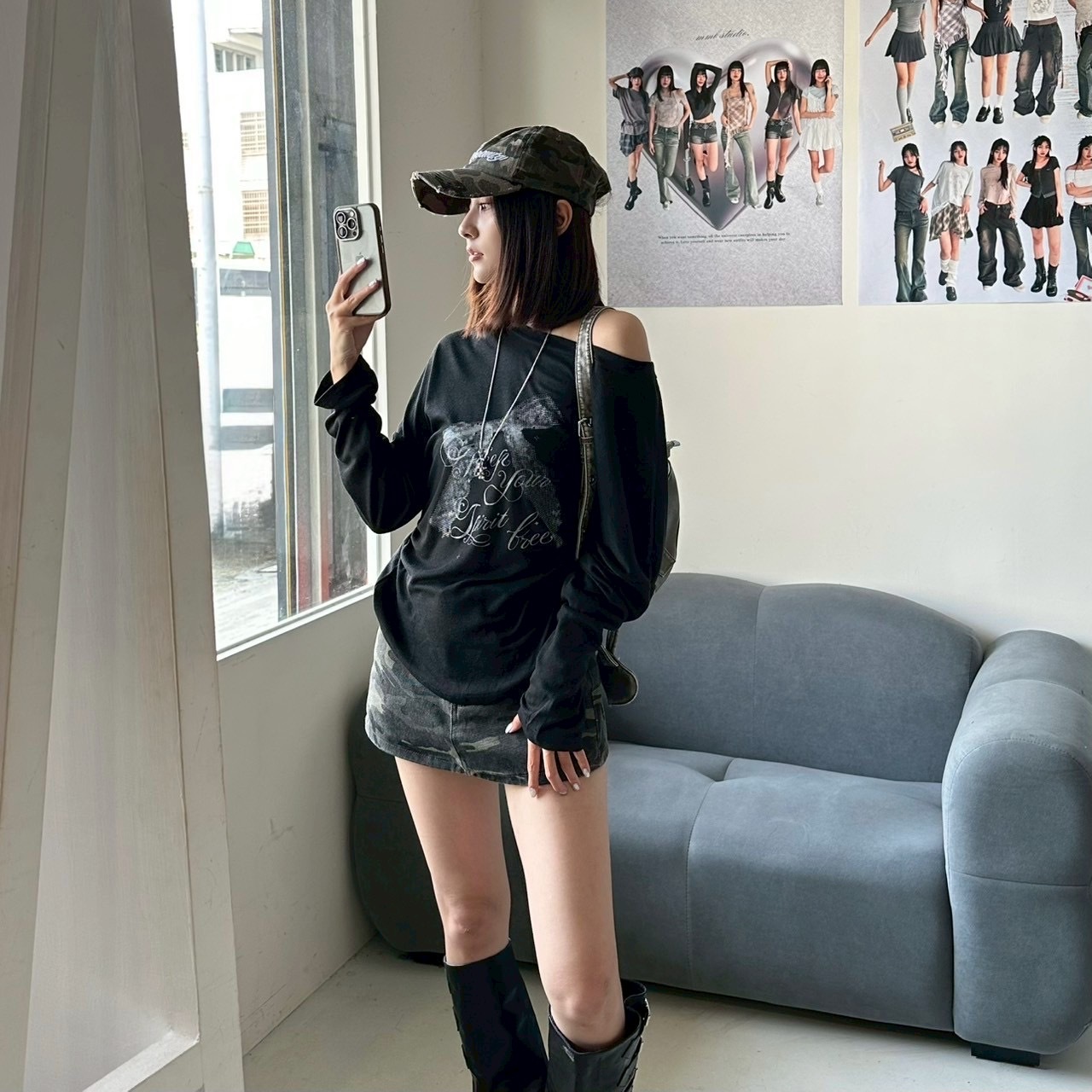 mmb墜入仲夏蝴蝶結圓領薄長罩衫