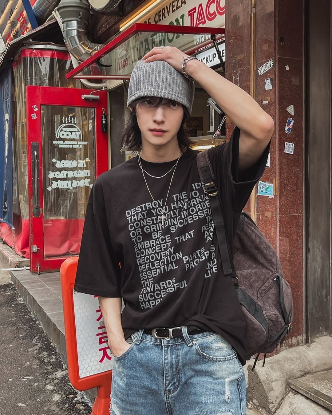 DESTORY字母短袖T卹