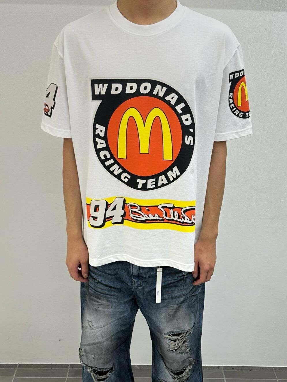 英文字圖案短袖Tee WELL DONE-142T