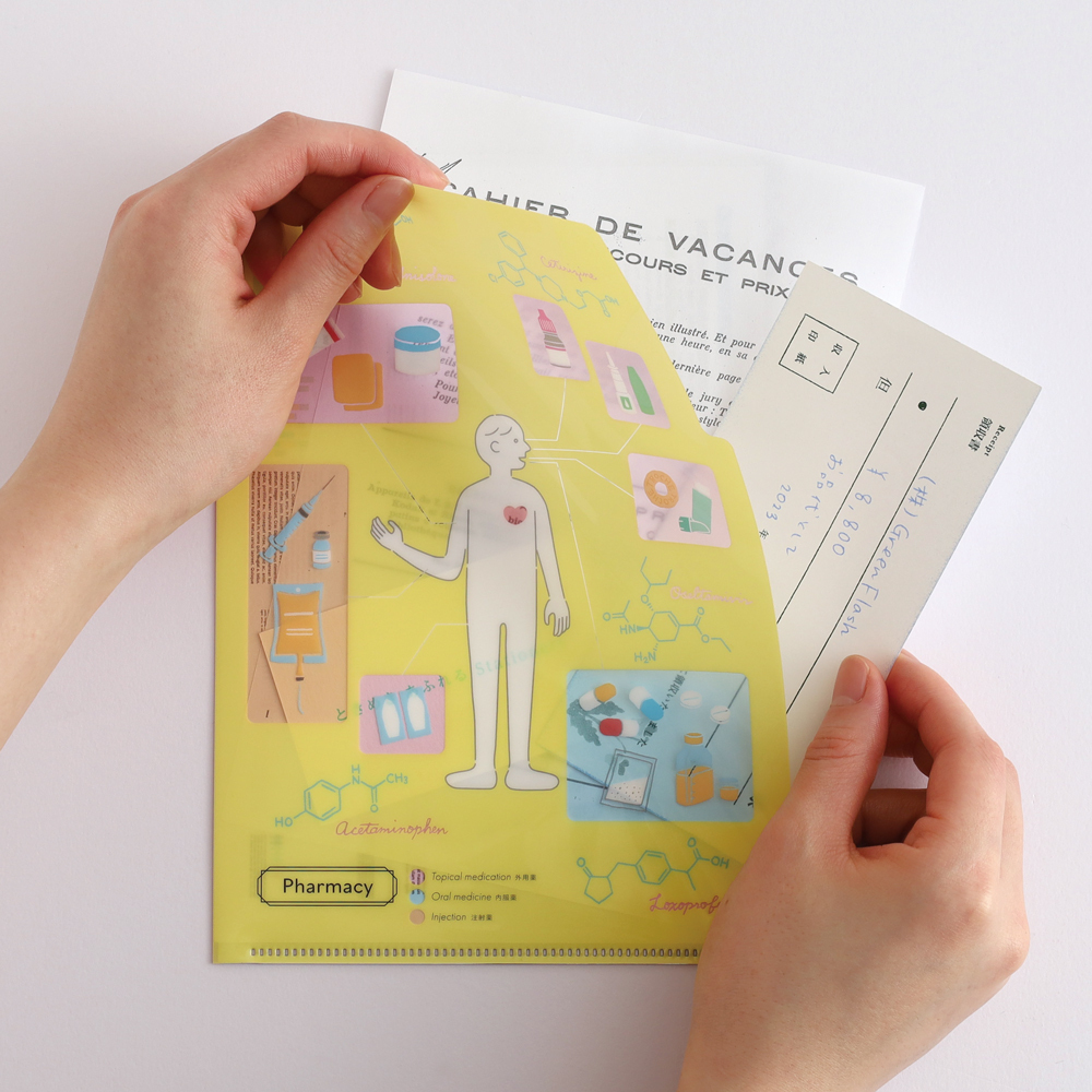 醫藥學 A5 雙層資料夾｜日本STUDY HOLIC