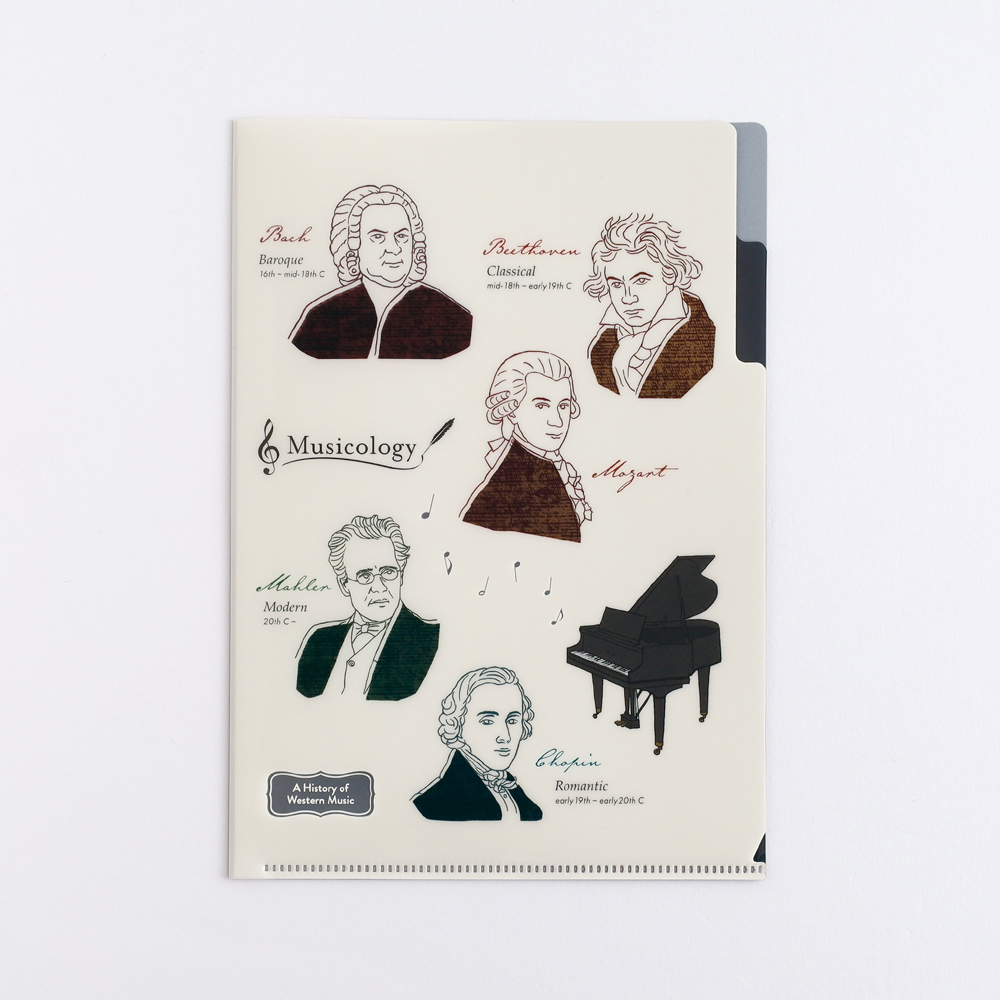 音樂學 A5 雙層資料夾｜日本STUDY HOLIC