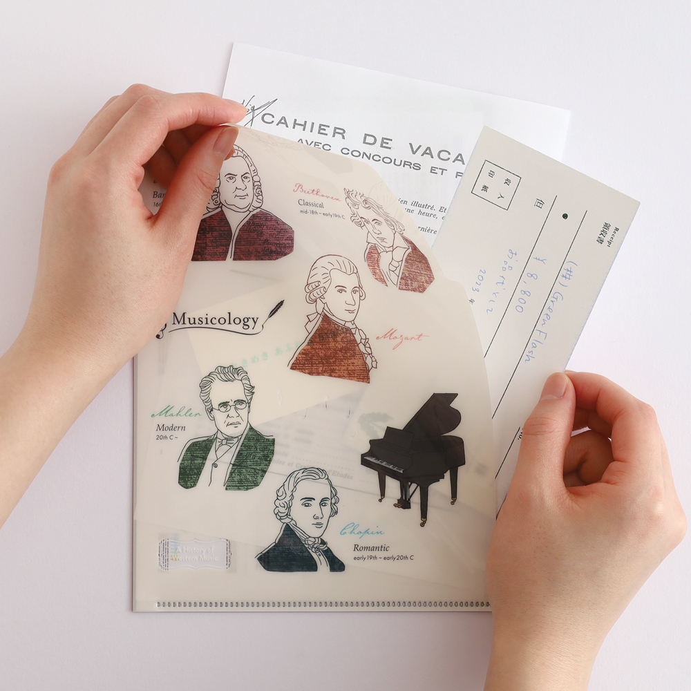 音樂學 A5 雙層資料夾｜日本STUDY HOLIC