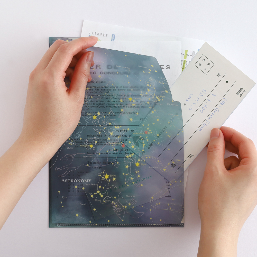 天文學 A5 雙層資料夾｜日本STUDY HOLIC