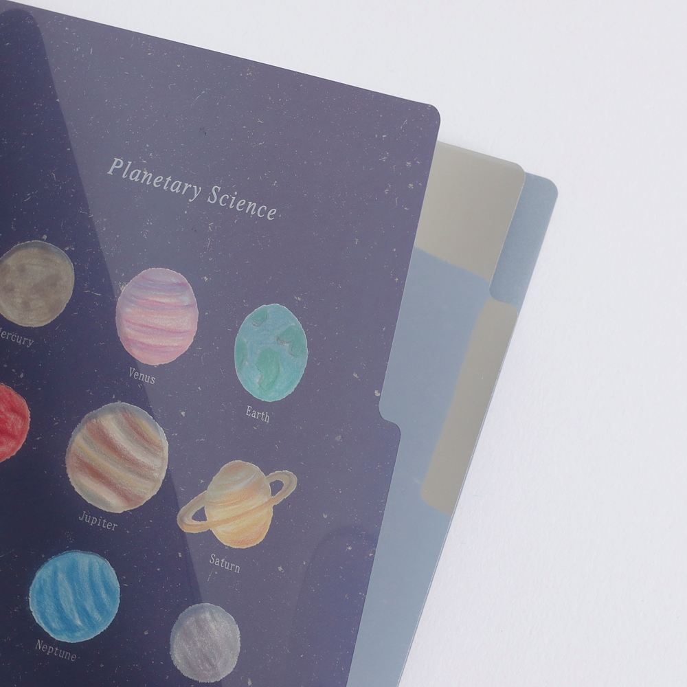 行星科學 A5 雙層資料夾｜日本STUDY HOLIC