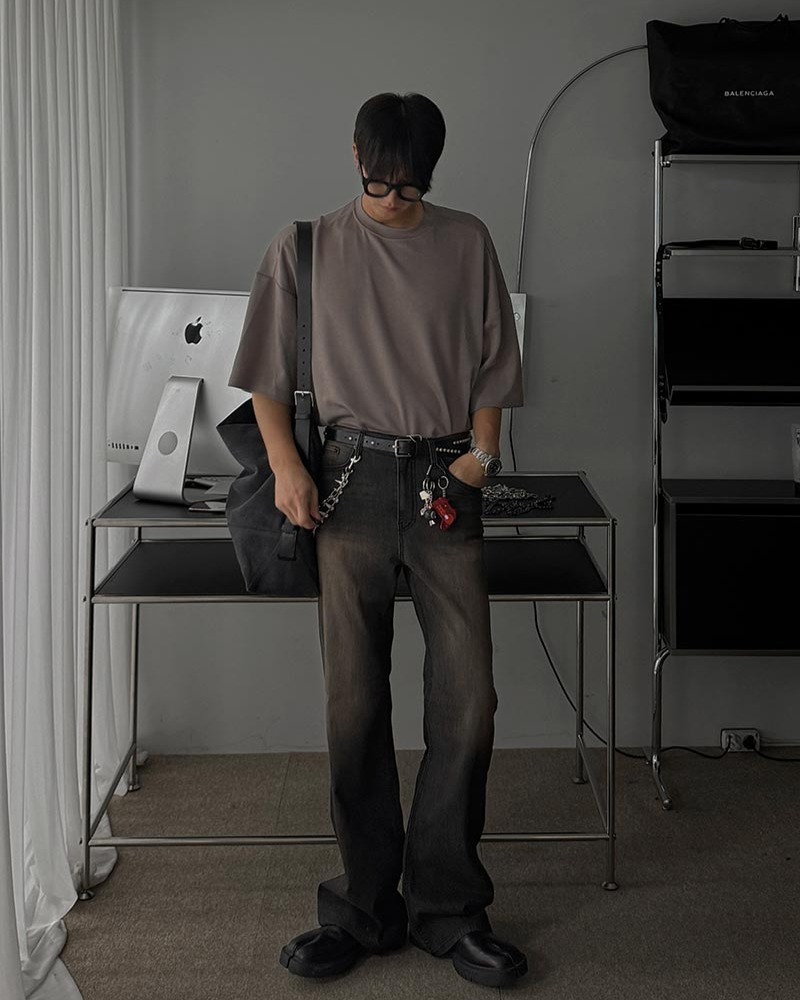 Garment Dying Cool Ever 喇叭牛仔褲