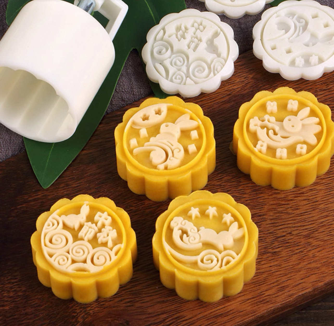 50g中秋月兔款-月餅模(連4模片)