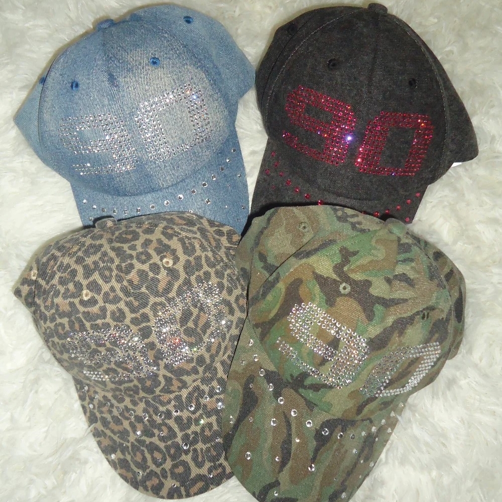 9090 Numbering Studs Cap 水鑽 字體 老帽 NN1862