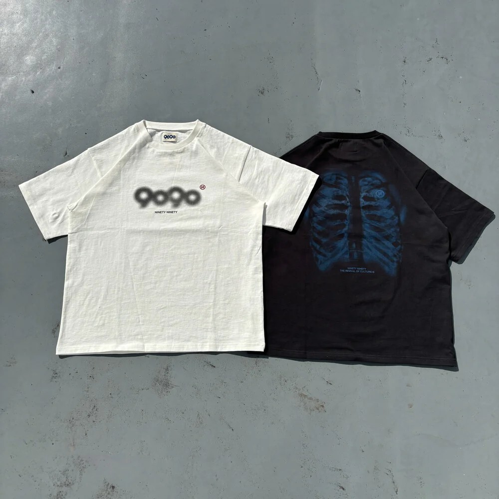 9090 X-ray Bone Tee 字體 骨頭 短袖 NN1995
