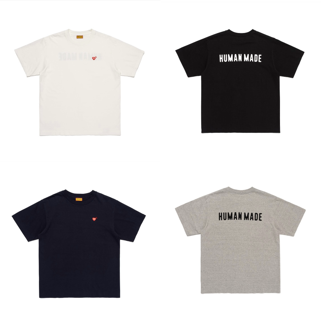 預購┃店鋪限定 日本製 HUMAN MADE HEART T-SHIRT 愛心 刺繡 字體 短袖 短T