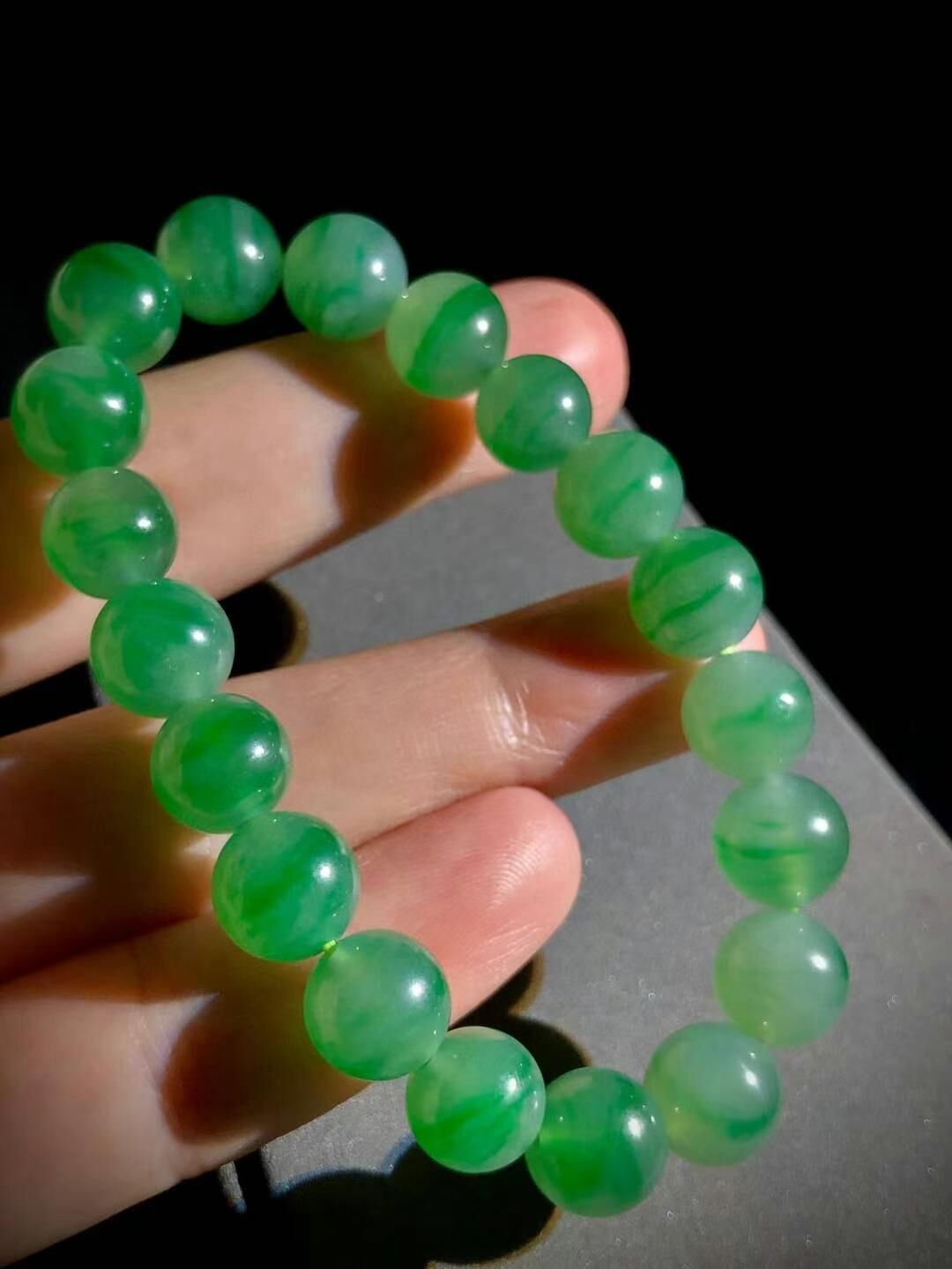翡翠手串 (10mm直徑),天然翡翠A玉, 緬甸玉, Jade, Jadeite
