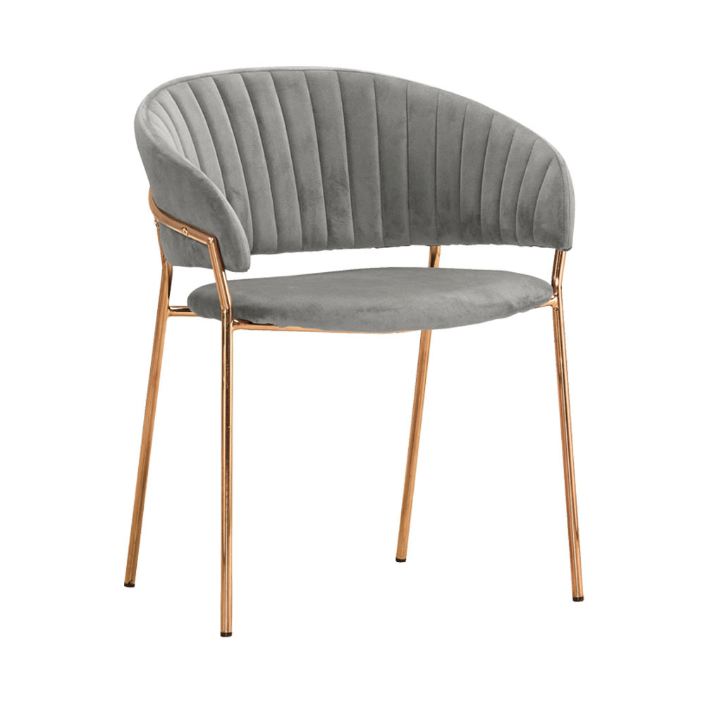 萊塔時尚絨布餐椅/休閒椅/造型椅(三色可選)