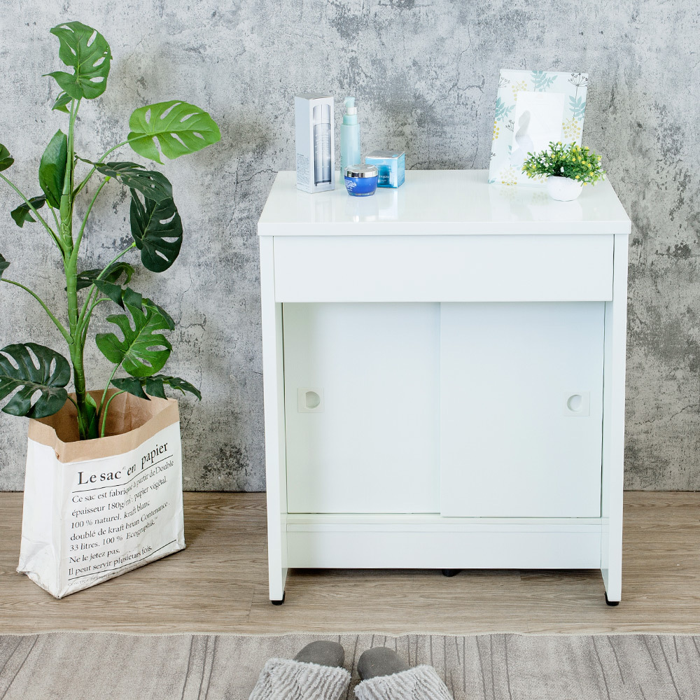 南亞塑鋼-2.2尺塑鋼化妝桌下座/書桌/工作桌