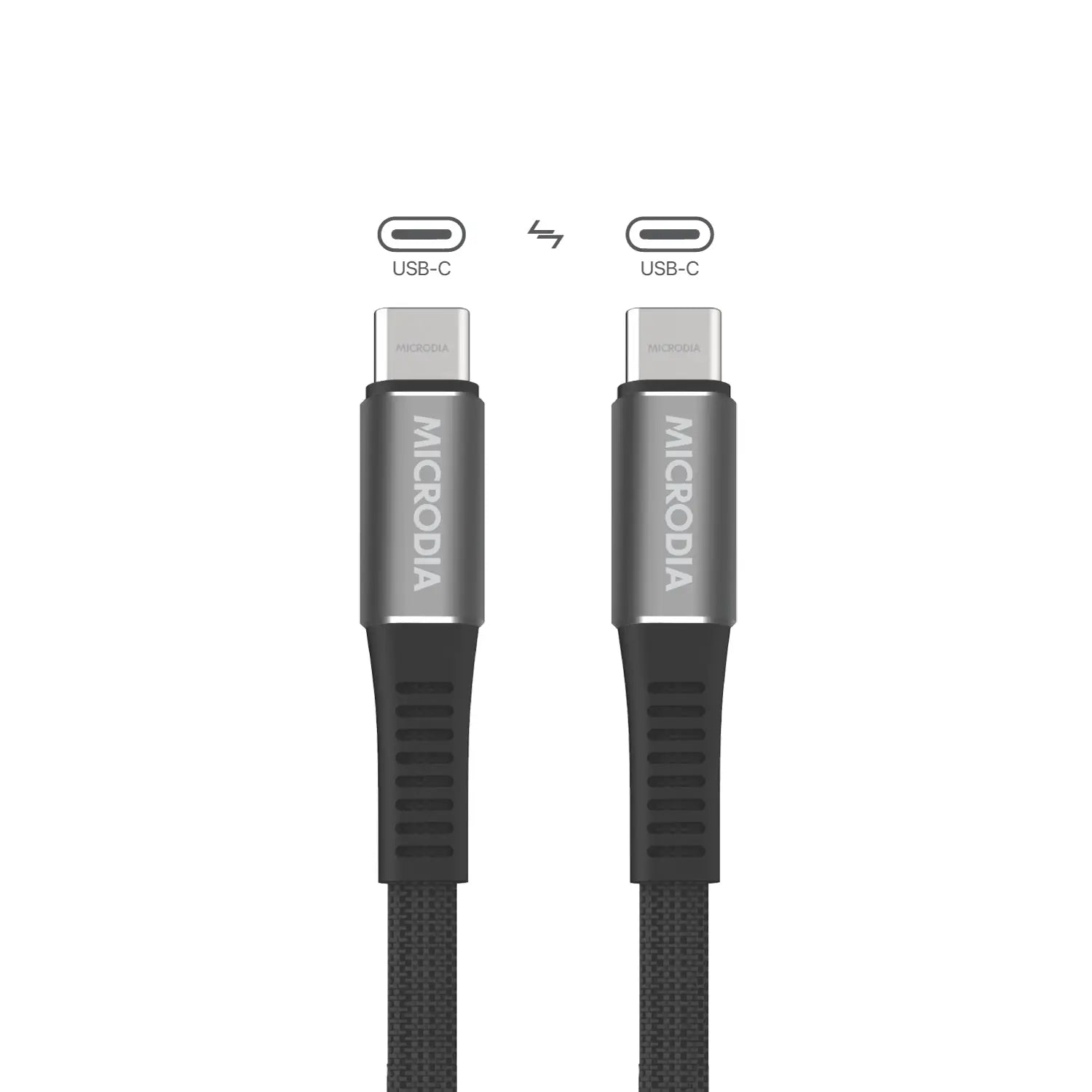 MICRODIA ExeCable™ Shoelace 60W USB-C 轉 USB-C 與同步電纜