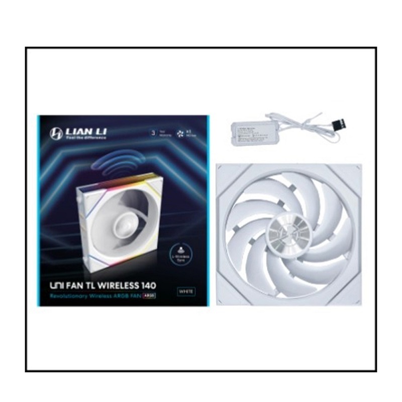 米特3C數位–LIAN LI 聯力 TL WIRELESS 140 無線積木風扇 正向單顆裝 需搭配控制器 黑色/白色