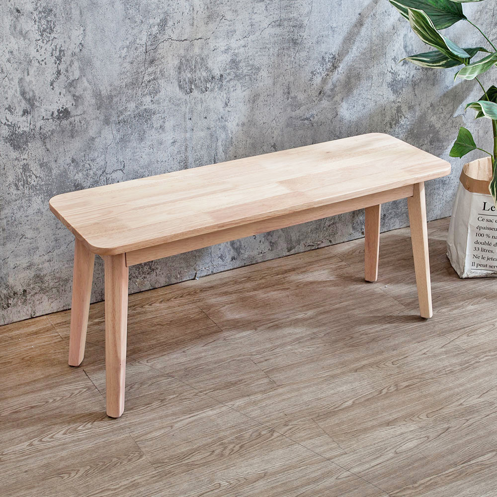 坦卡司3.3尺實木長凳/雙人椅/椅凳/坐式鞋凳/穿鞋椅-鄉村木紋色