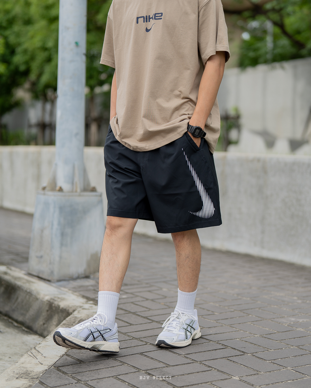 #現貨 NIKE DRI-FIT 9吋 大勾運動短褲 HJ4046-010 黑色