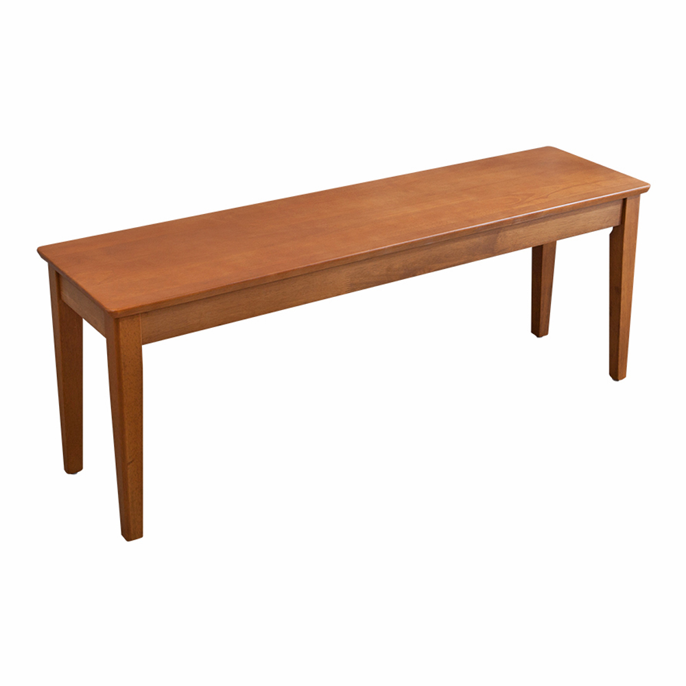 布瑞卡4尺實木長凳/雙人椅/椅凳/坐式鞋凳/穿鞋椅-淺胡桃色