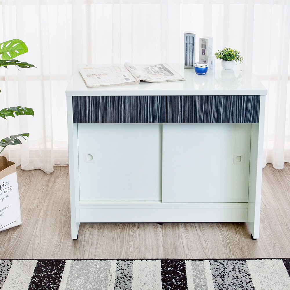 南亞塑鋼-2.9尺塑鋼化妝桌下座/書桌/工作桌