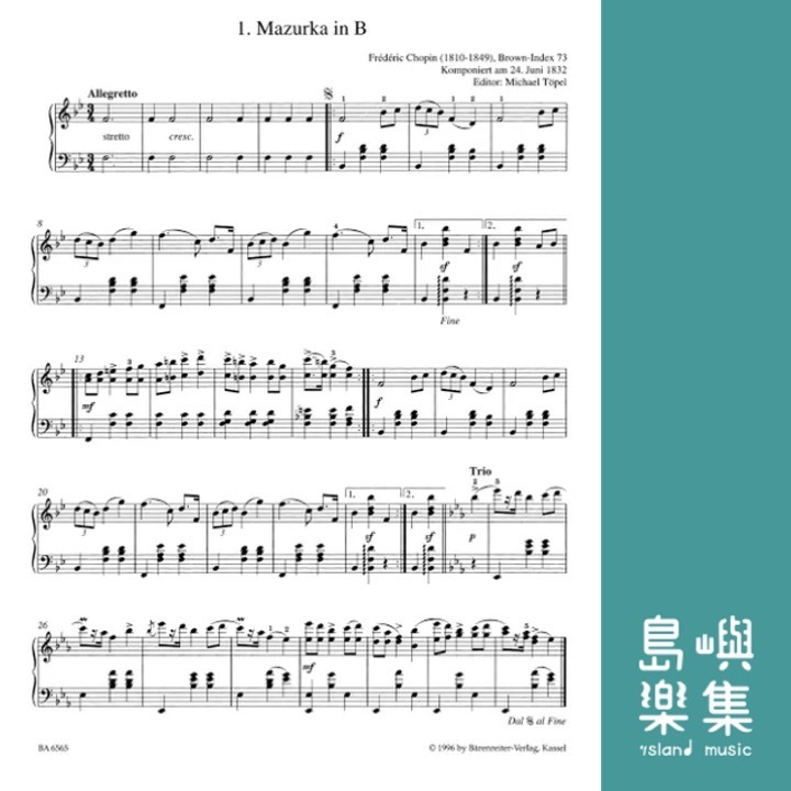 Easy Piano Pieces & Dances Chopin