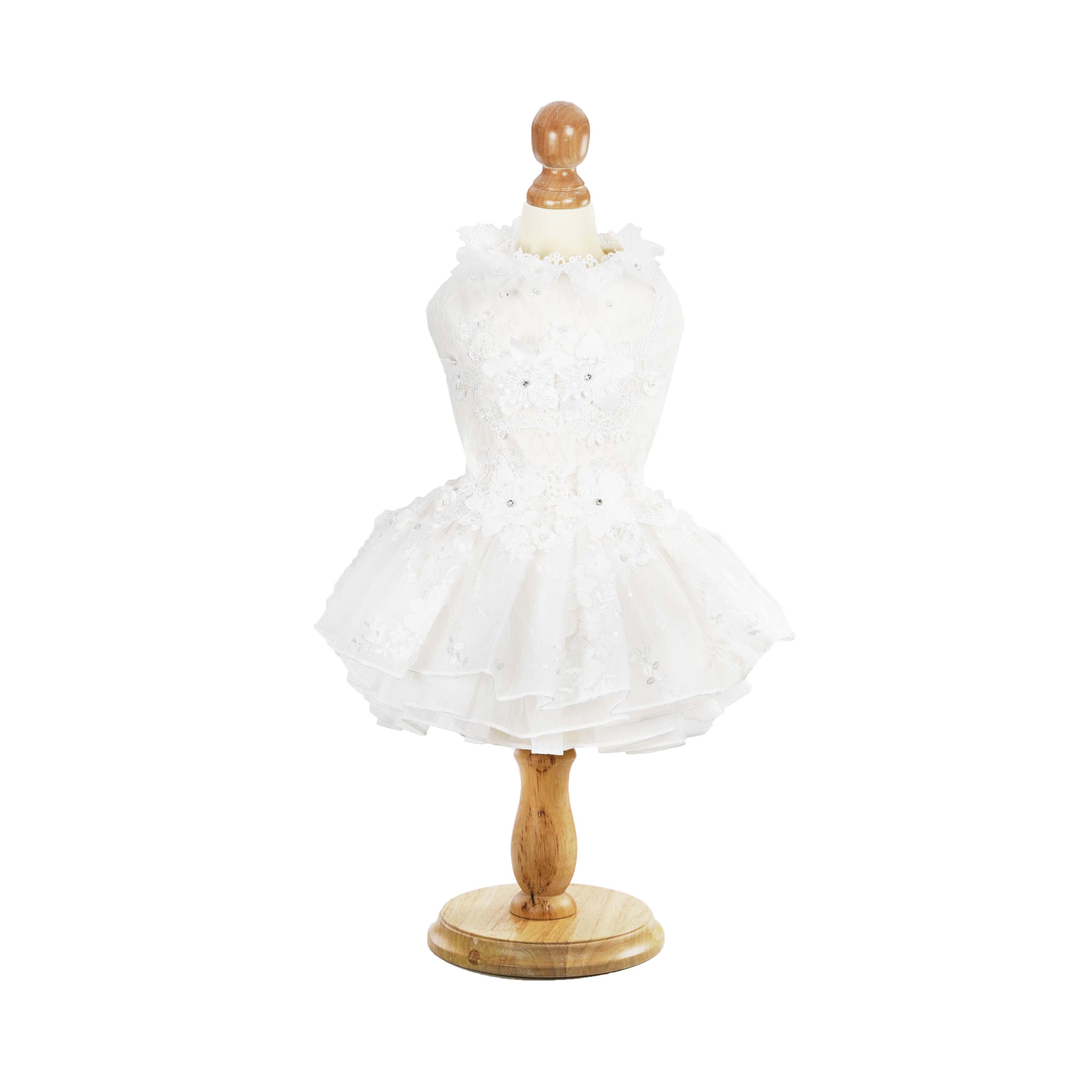 Glamour in Sparkly Floral Applique Wedding Dress