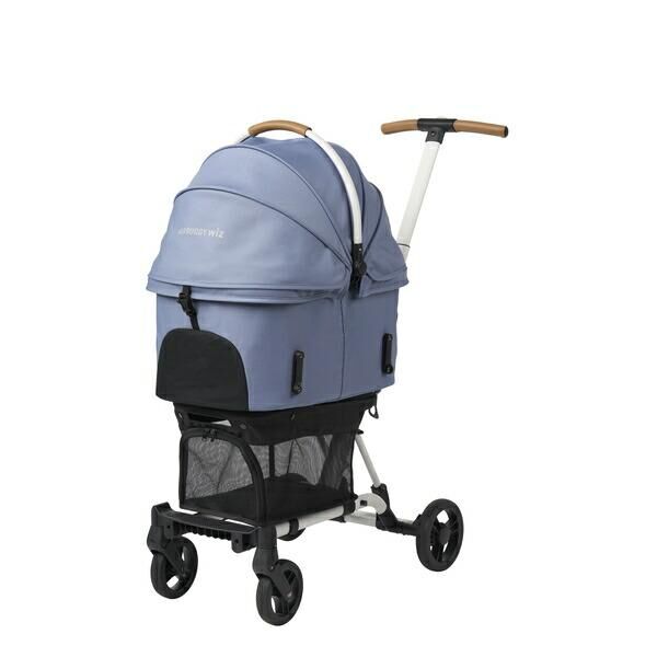 日本AirBuggy Wiz X 高級輕量寵物手推車 8kg -Blue Grey