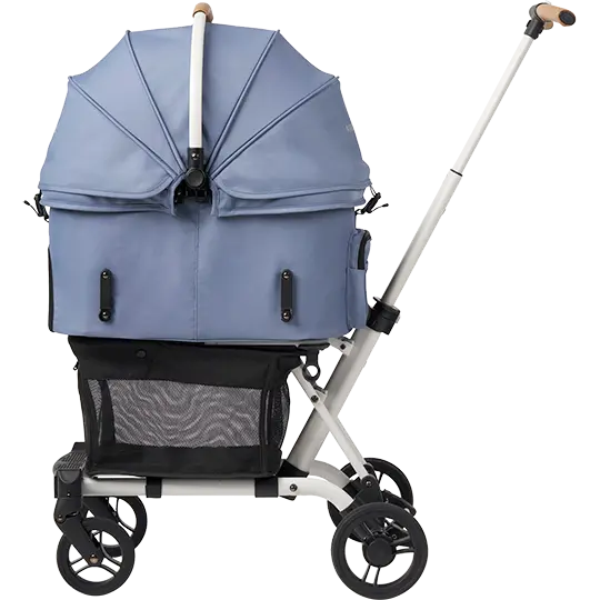 日本AirBuggy Wiz X 高級輕量寵物手推車 8kg -Blue Grey