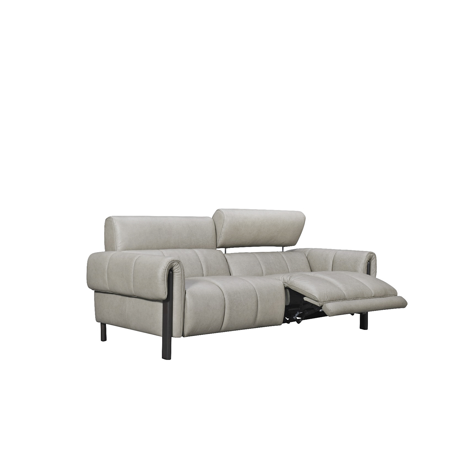 Hof 牛皮電動沙發 - 鐵灰色〔SFV 4168〕