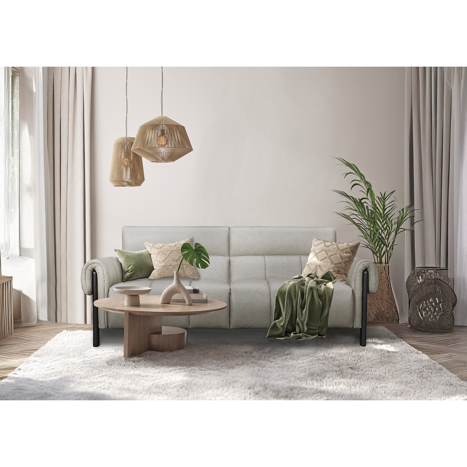 Hof 牛皮電動沙發 - 鐵灰色〔SFV 4168〕