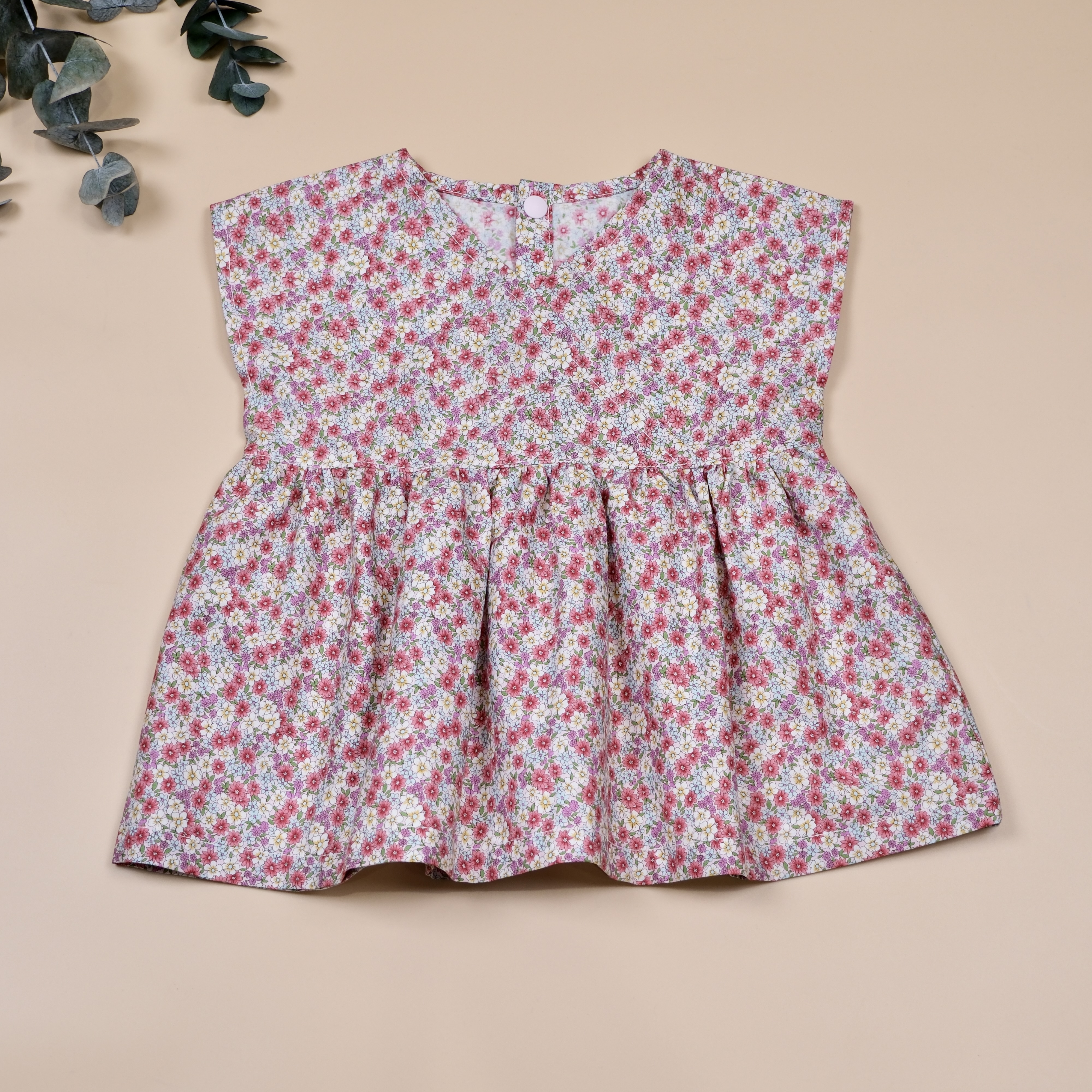 拾花日常系列 ❃ 粉紅小碎花 ❃ 無袖上衣