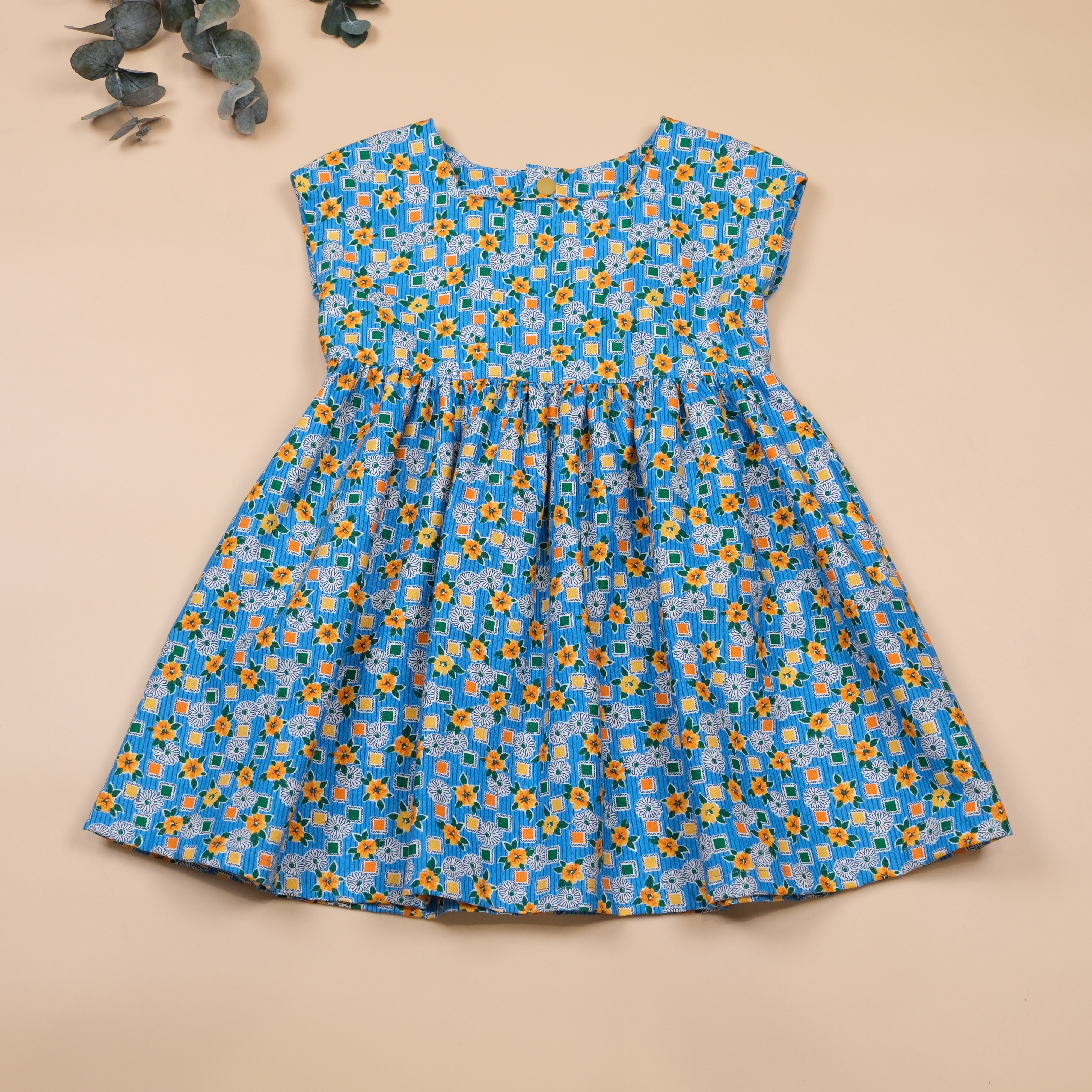 方序花園系列 ✼ 向陽花 ✼ 手作女童方領洋裝