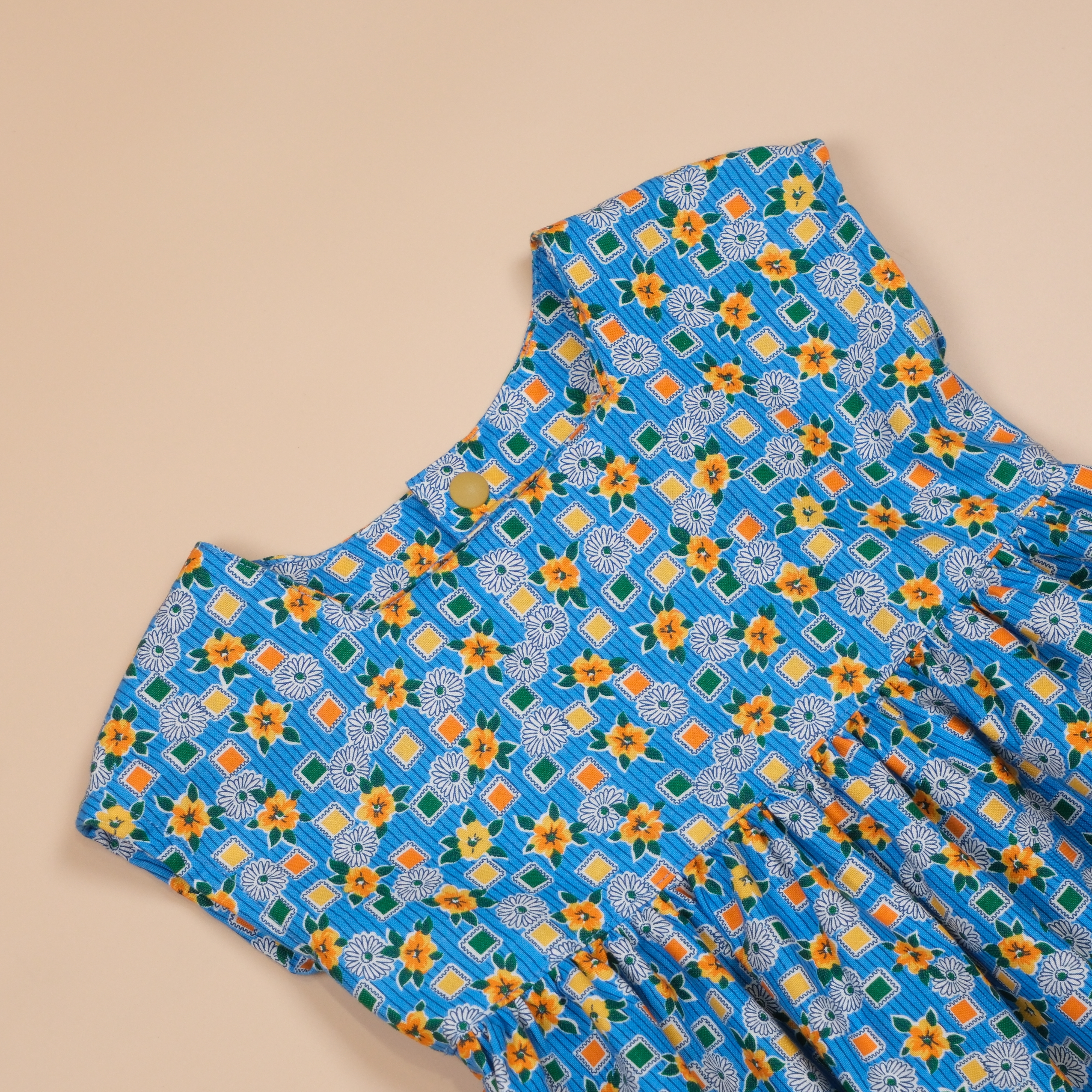 方序花園系列 ✼ 向陽花 ✼ 手作女童方領洋裝
