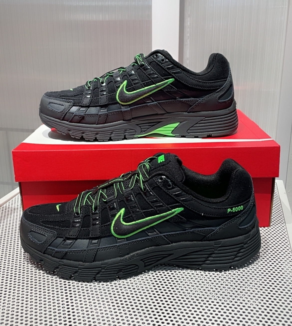 男女鞋 NIKE P-6000 PRM 'Black Green' 黑綠 復古 老爹鞋 緩震 休閒跑鞋 健身訓練鞋【IF0668-003】 PP6