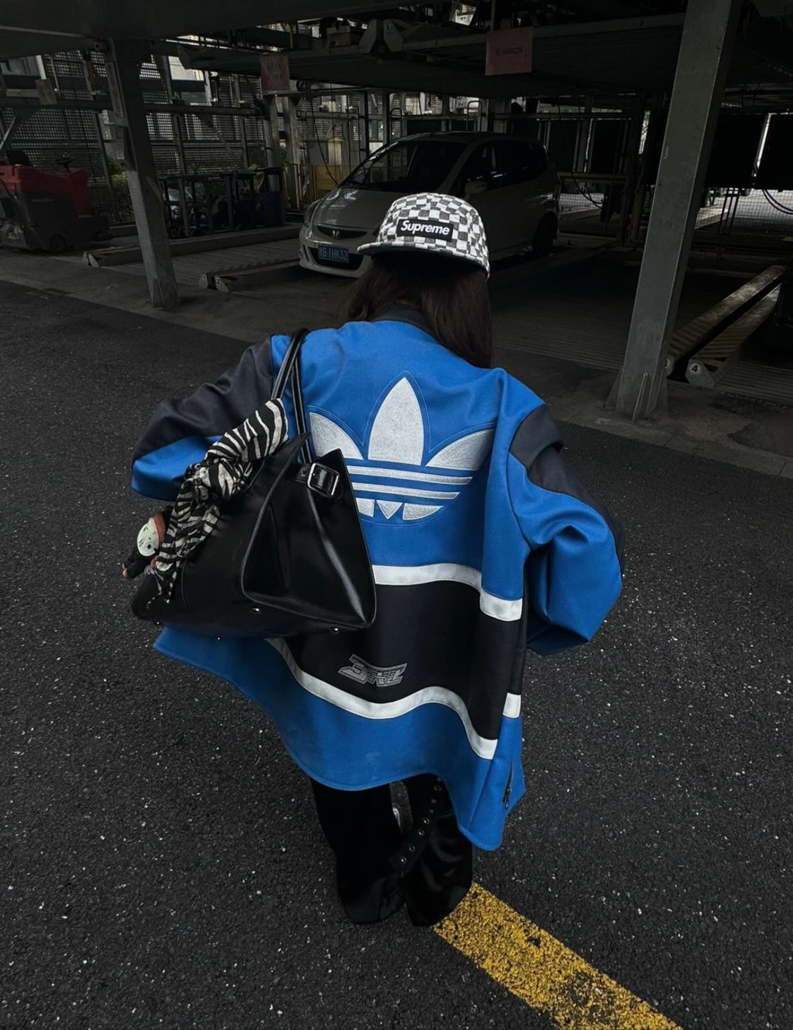 Adidas Originals SS25 Racing PLEATHER JACKET 仿皮賽車外套 兩色