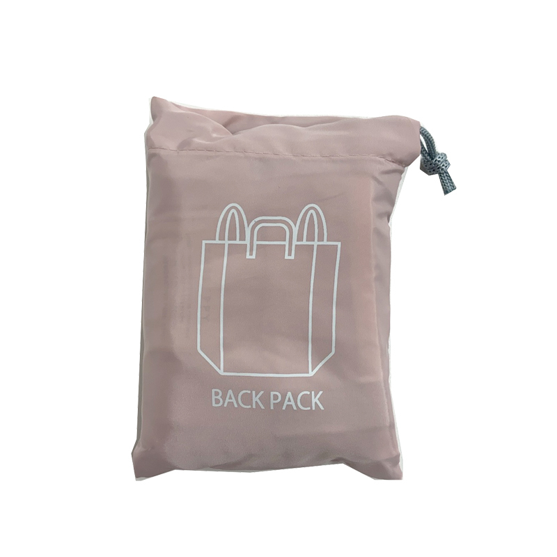 TP 折疊式收納手提後背包/粉