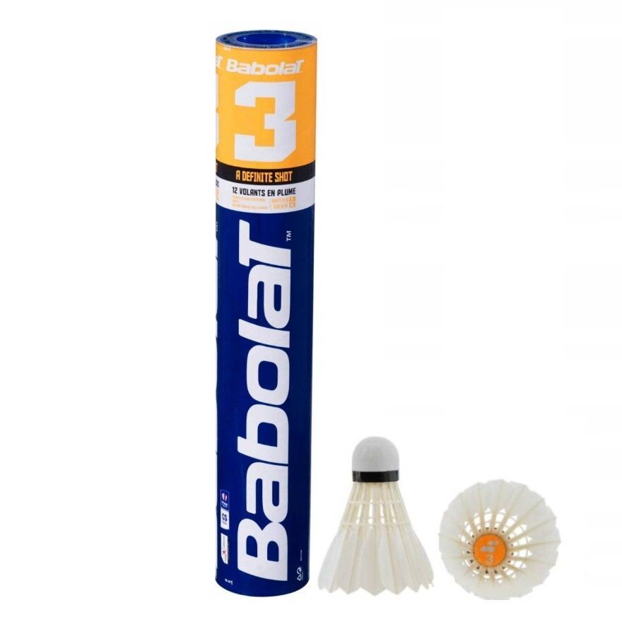 #N/A - Baboiat - #3 優質鵝毛軟木 羽毛球 12個裝 (平行進口)