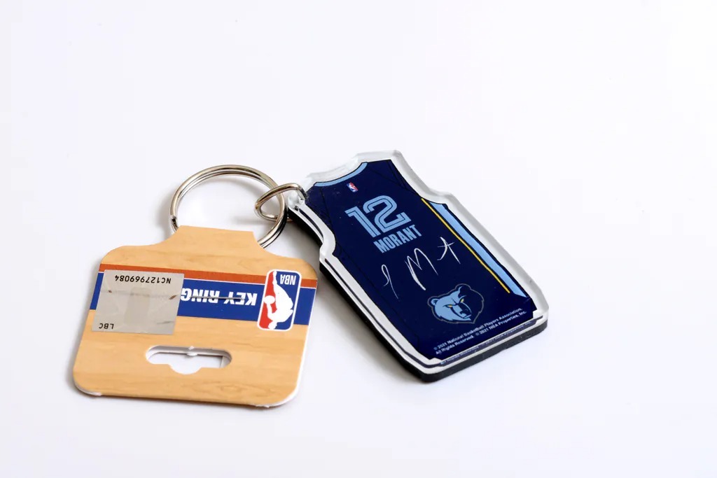 NBA配件 Ja Morant 曼菲斯灰熊深藍 球衣 鑰匙圈 Wincraft 官方授權正品 全新