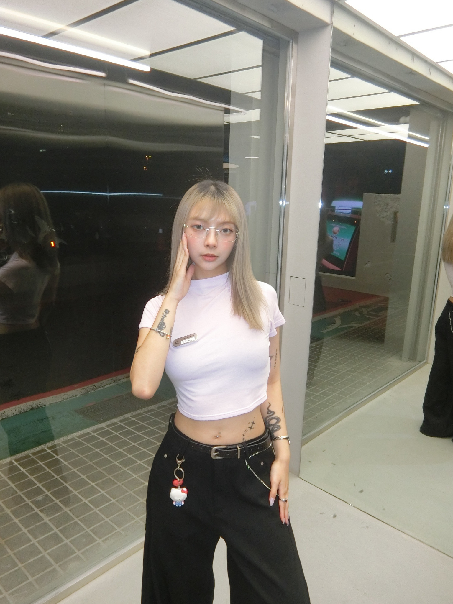 SIMON MADE GC-2507 韓系 極簡 小高領 短T