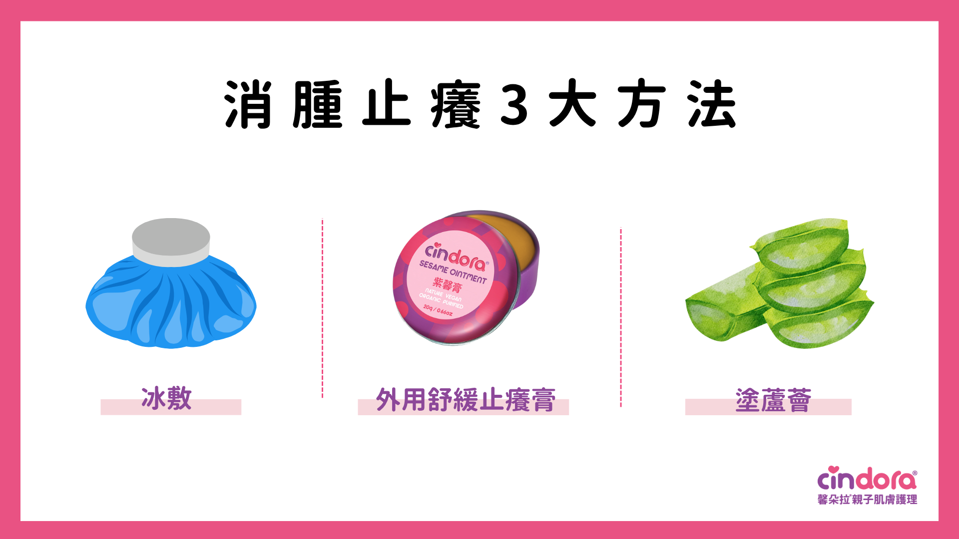 消腫止癢3大方法