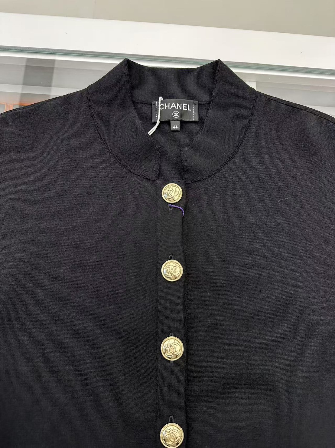 7/25 Q65 Chanel黑色針織外套44