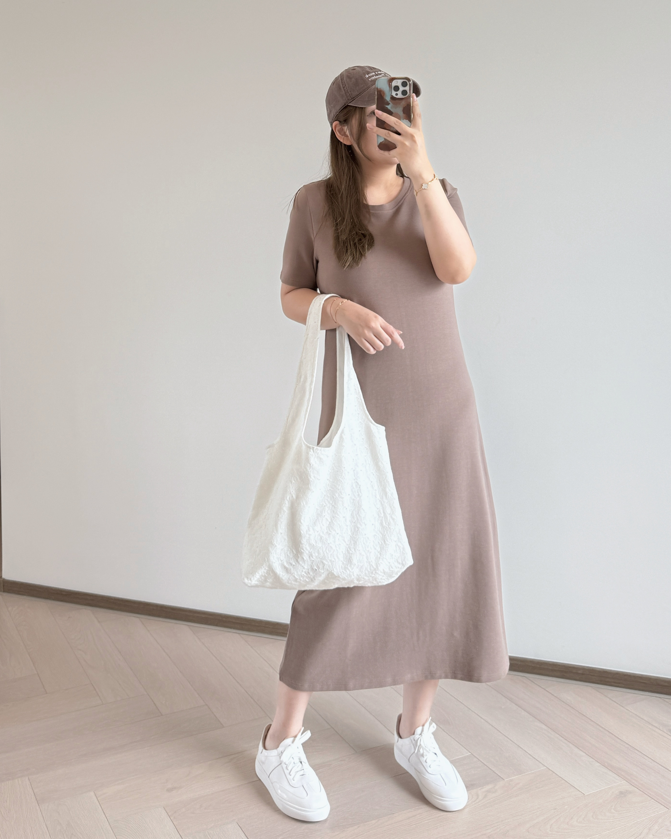 現貨 7175 微收腰！柔順懶人長裙